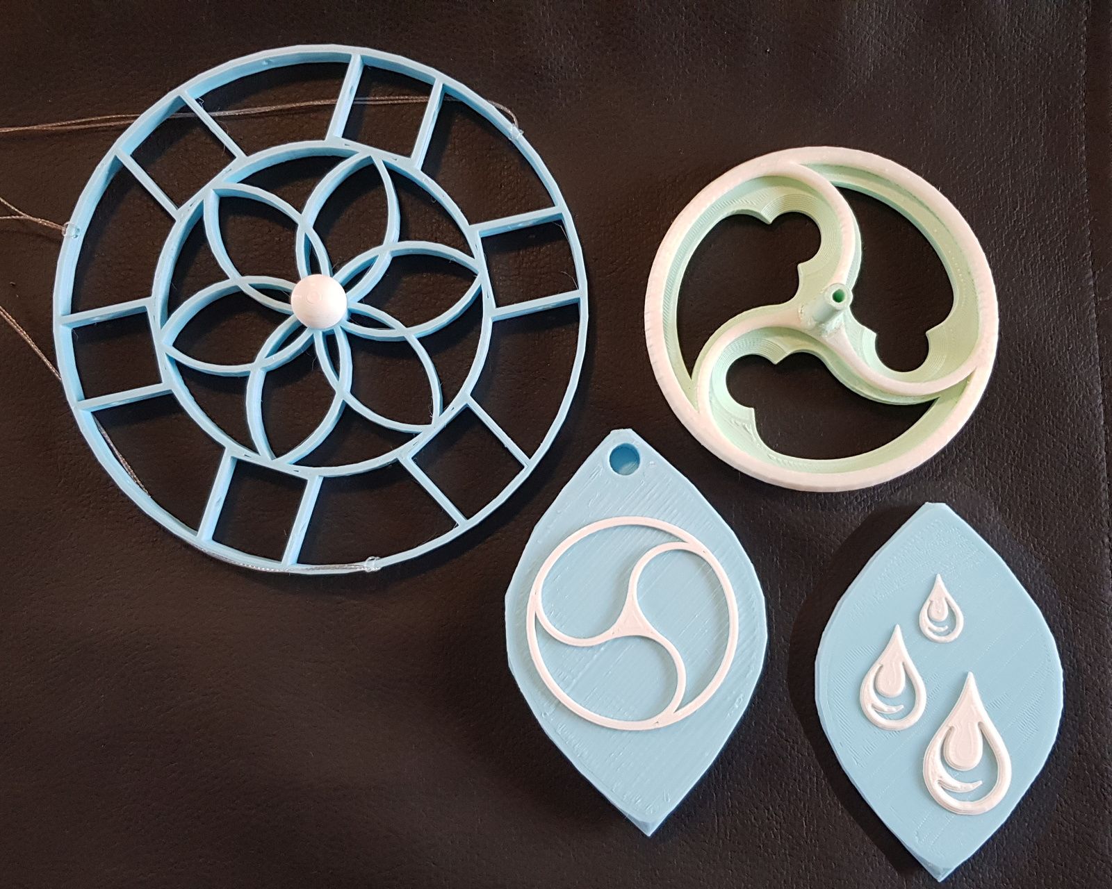 Carillon Bleu-Vert 3-Gouttes