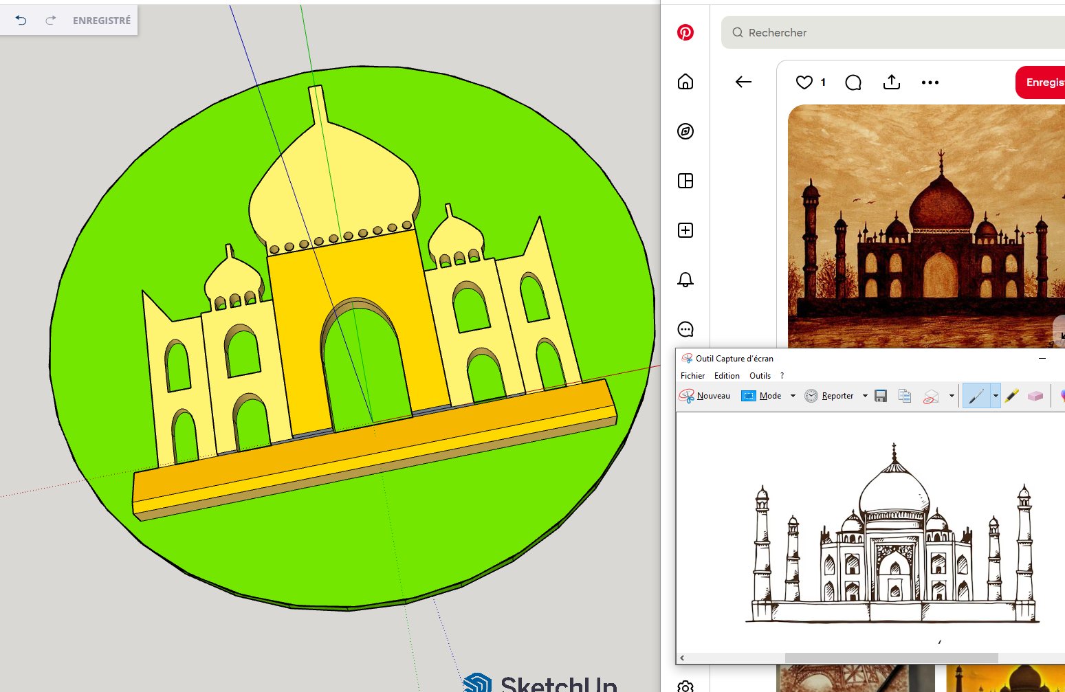 Reconstruction simple du Taj Mahal