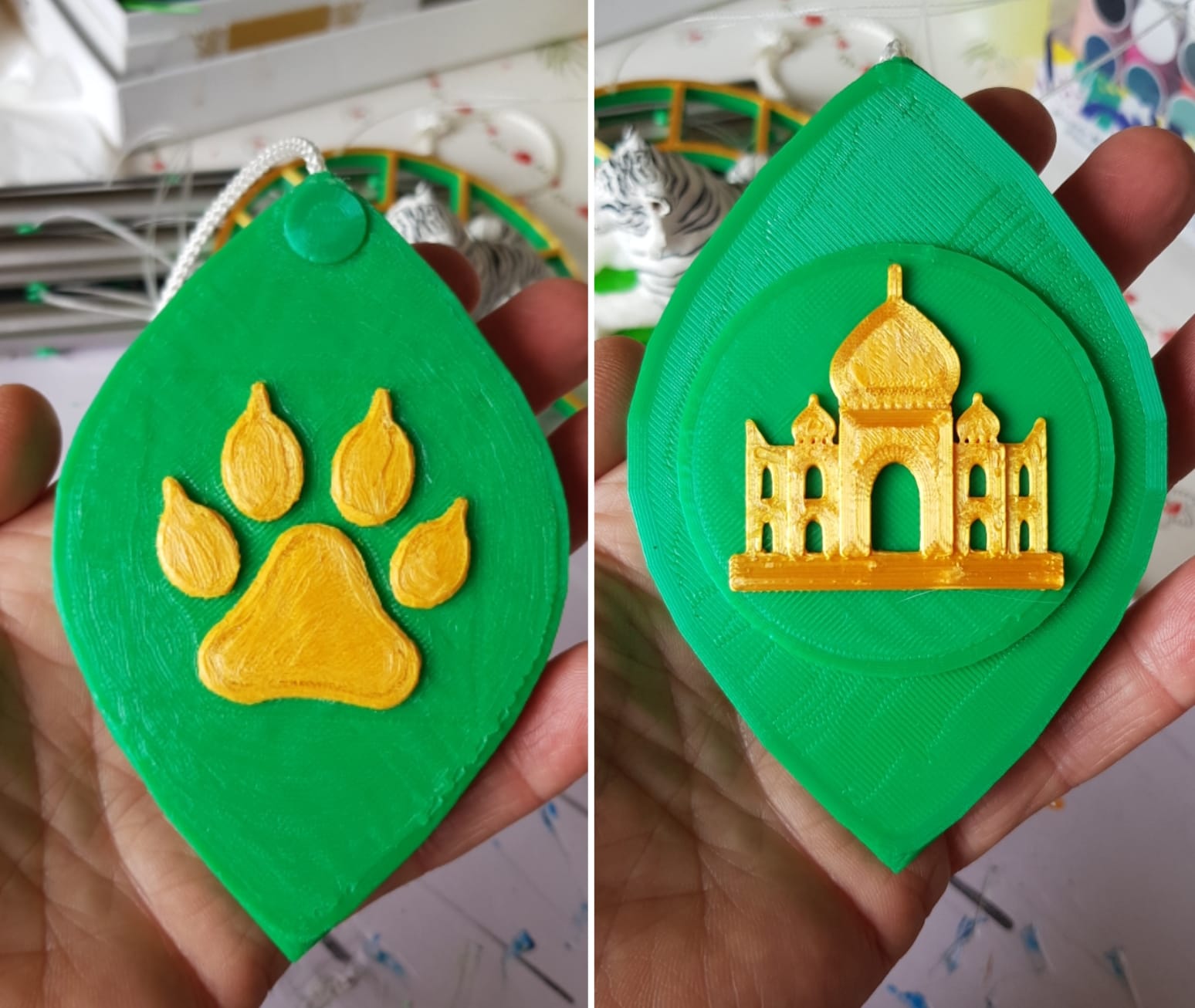 Image double, cotés du balancier